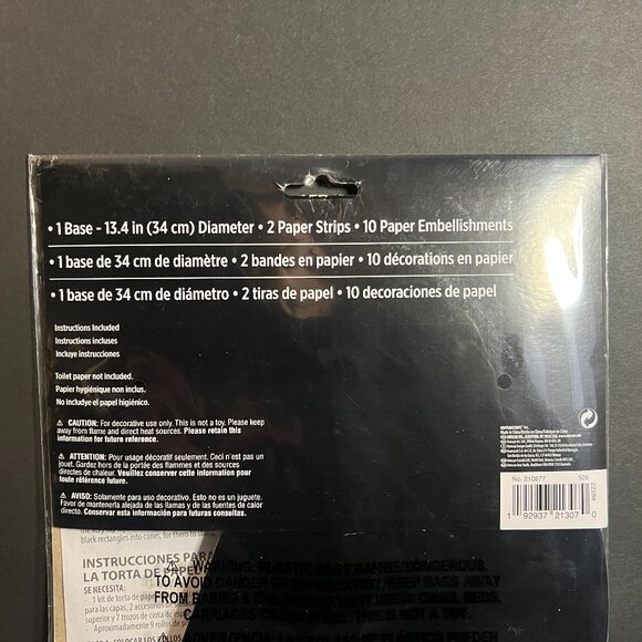 Amscan Novelty Gag Funny Over the Hill Senior Birthday Toilet Paper Cake Kit - Picture 5 of 5